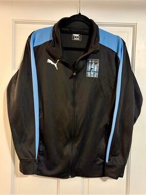 Puma Black and Light Blue Uruguay Track Jacket